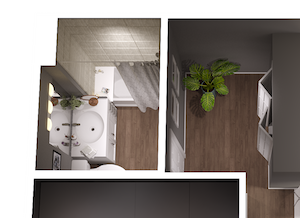 Tuscany Villas Studio Apartment Floor Plan